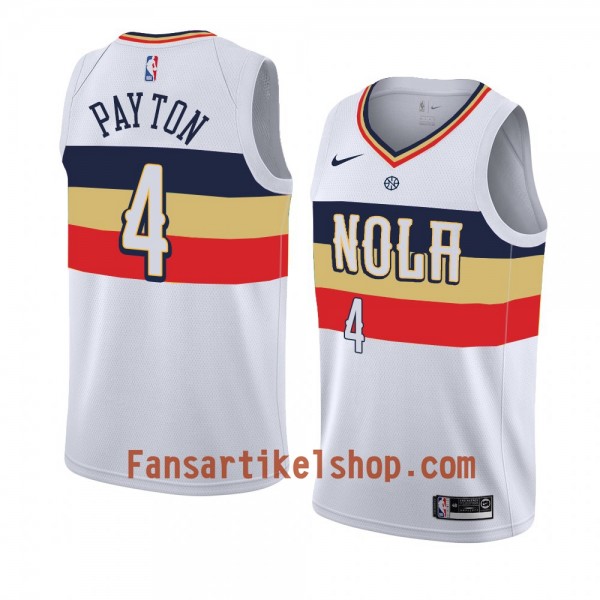 New Orleans Pelicans Trikot Elfrid Payton 4 2018-19 Nike Weiß Swingman - Herren